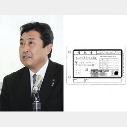 印刷工場はなかったのに（右は村上和久市議）／（Ｃ）共同通信社