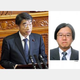 本当に官邸への報告を遅らせたのか（根本厚労相、右は大西康之政策統括官）／（Ｃ）日刊ゲンダイ