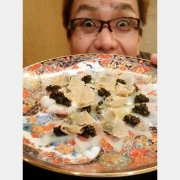 「六本木浜藤」の絶品ふぐ刺し（提供写真）