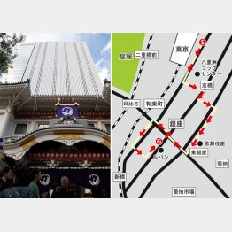 歌舞伎座経由で（Ｃ）日刊ゲンダイ