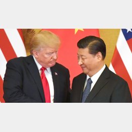 米中貿易戦争に着地点はあるのか…（トランプ米大統領＝左と中国の習近平総書記）／（Ｃ）共同通信社