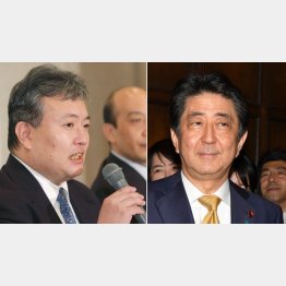 「政治的圧力」訴えた長井暁チーフ（当時・写真左）／（Ｃ）共同通信社