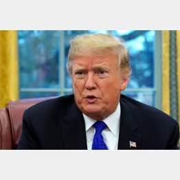 トランプ大統領（Ｃ）ロイター