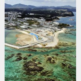 埋め立てが進む沖縄県名護市辺野古の沿岸部（Ｃ）共同通信社