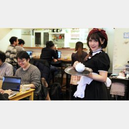 大阪から遠征してきたメイドの「あやら」さん（提供写真）