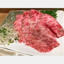 極上の牛刺し（提供写真）