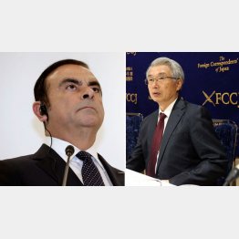 着任３週間で保釈を取った弘中弁護士（右）、108日ぶりに身柄拘束を解かれるゴーン被告／（Ｃ）日刊ゲンダイ