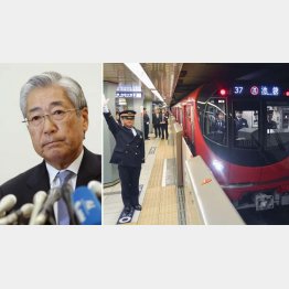 早朝から夜更けまで大忙し（左は退任する竹田恒和ＪＯＣ会長）／（Ｃ）共同通信社