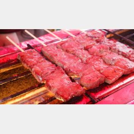 飛騨牛の串焼き（提供写真）