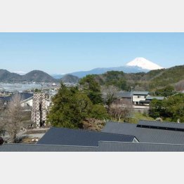①富士山と韮山反射炉を望む（Ｃ）日刊ゲンダイ