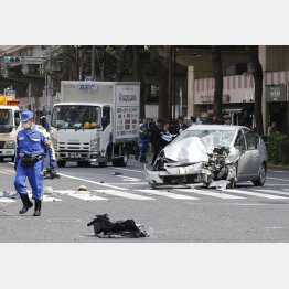 事故が起きた東京・池袋の現場（Ｃ）日刊ゲンダイ