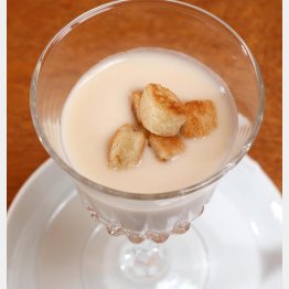 白インゲンの冷たいスープ（Ｃ）日刊ゲンダイ