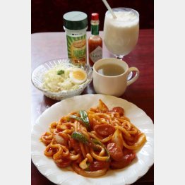 ナポリうどん（Ｃ）日刊ゲンダイ