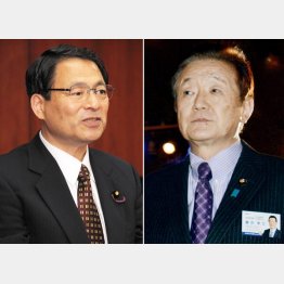郡司彰参院副議長（左）と藤田幸久議員（Ｃ）日刊ゲンダイ