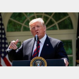 トランプ大統領（Ｃ）ロイター