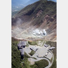 まだ記憶に新しい2015年の大涌谷（Ｃ）共同通信社