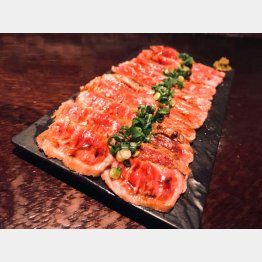 「和牛のたたきじゅうたん」（提供写真）