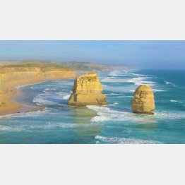 オーストラリア、ビクトリア州ポートキャンベル国立公園内にある「十二使徒」（12の石灰岩）／(撮影・歩りえこ)