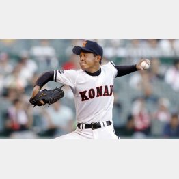 ドラフト候補の興南・宮城（Ｃ）共同通信社