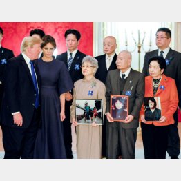 拉致被害者家族は一昨年もトランプ大統領と面会（Ｃ）共同通信社