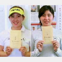 永井花奈（左）や大里桃子もチャレンジ／（Ｃ）日刊ゲンダイ