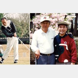 憧れの別当さん（央）とラウンド！／（提供写真）