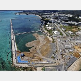 埋め立てが進む沖縄県名護市辺野古の沿岸部（Ｃ）共同通信社