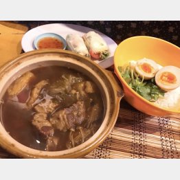 「肉骨茶」（ライス付き、８００円）（提供写真）