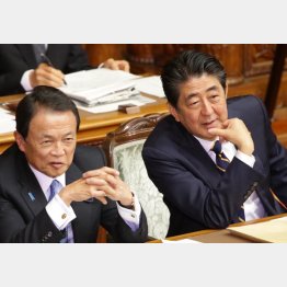 庶民生活は何も分からない（安倍首相と麻生財務相）／（Ｃ）日刊ゲンダイ