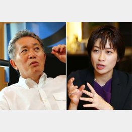内田樹氏（左）と望月衣塑子記者（Ｃ）日刊ゲンダイ