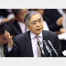 日銀の黒田総裁は金融緩和路線を継続中（Ｃ）日刊ゲンダイ