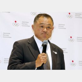 岡村氏の辞退理由は「控えたい」とした（ＪＯＣの山下新会長）／（Ｃ）日刊ゲンダイ