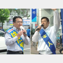 知名度も有る畠山氏（左）と立憲が強い地で2位当選が見えつつある勝部氏（提供写真）