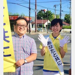 国民目線の白川氏（右・本人のフェイスブックから）