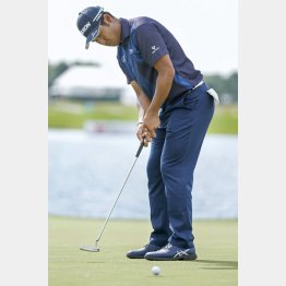 一時期の硬さが取れた松山のパッティングスタイル（Ｃ）ロイター／USA TODAY Sports