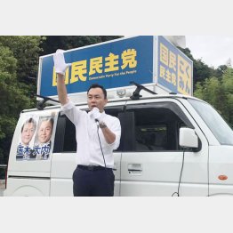 安倍首相のお膝元でどこまで…（大内一也候補）／（提供写真）