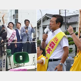広島・夫は安倍首相の側近（河井案里候補）、議席を死守（森本真治候補）／（提供写真）