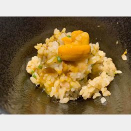 「極上雲丹と黒トリュフの至福の黄金飯」（提供写真）