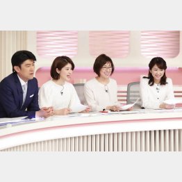 小西美穂さん（右から２人目）／（Ｃ）日刊ゲンダイ