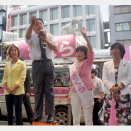 打越応援に枝野代表（Ｃ）日刊ゲンダイ