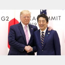 “蜜月”演出のため、中東への派兵ー「有志連合」も応じるつもり（安倍首相とトランプ米大統領＝左）　（Ｃ）JMPA／稲葉訓也