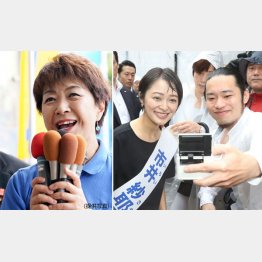愛媛で当選を決めた永江孝子氏（左）と比例区で落選した市井紗耶香氏（Ｃ）日刊ゲンダイ