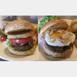 新金泉バーガー（左）と新銀泉バーガー（Ｃ）日刊ゲンダイ