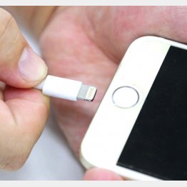 深夜のスマホ充電にご用心（Ｃ）日刊ゲンダイ