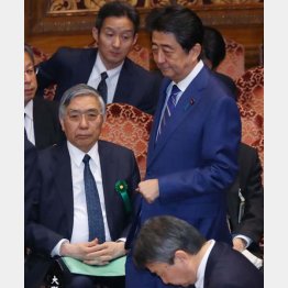 「アベクロ」コンビで奈落の底に（Ｃ）日刊ゲンダイ