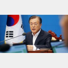 ８分間の談話で国民を鼓舞（韓国の文在寅大統領）／（Ｃ）ロイター