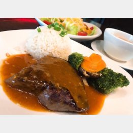 「ランチ　サーロイン１５０グラム」（１１００円）（Ｃ）日刊ゲンダイ
