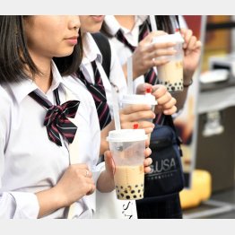 タピオカショップもどんどん増えている（Ｃ）共同通信社