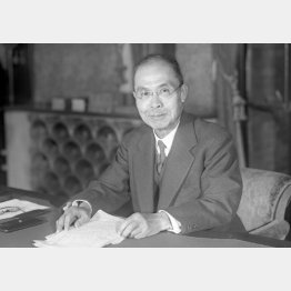 幣原喜重郎首相（1945年10月）／（Ｃ）共同通信社