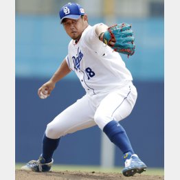 ファームで奮闘する松坂（Ｃ）共同通信社